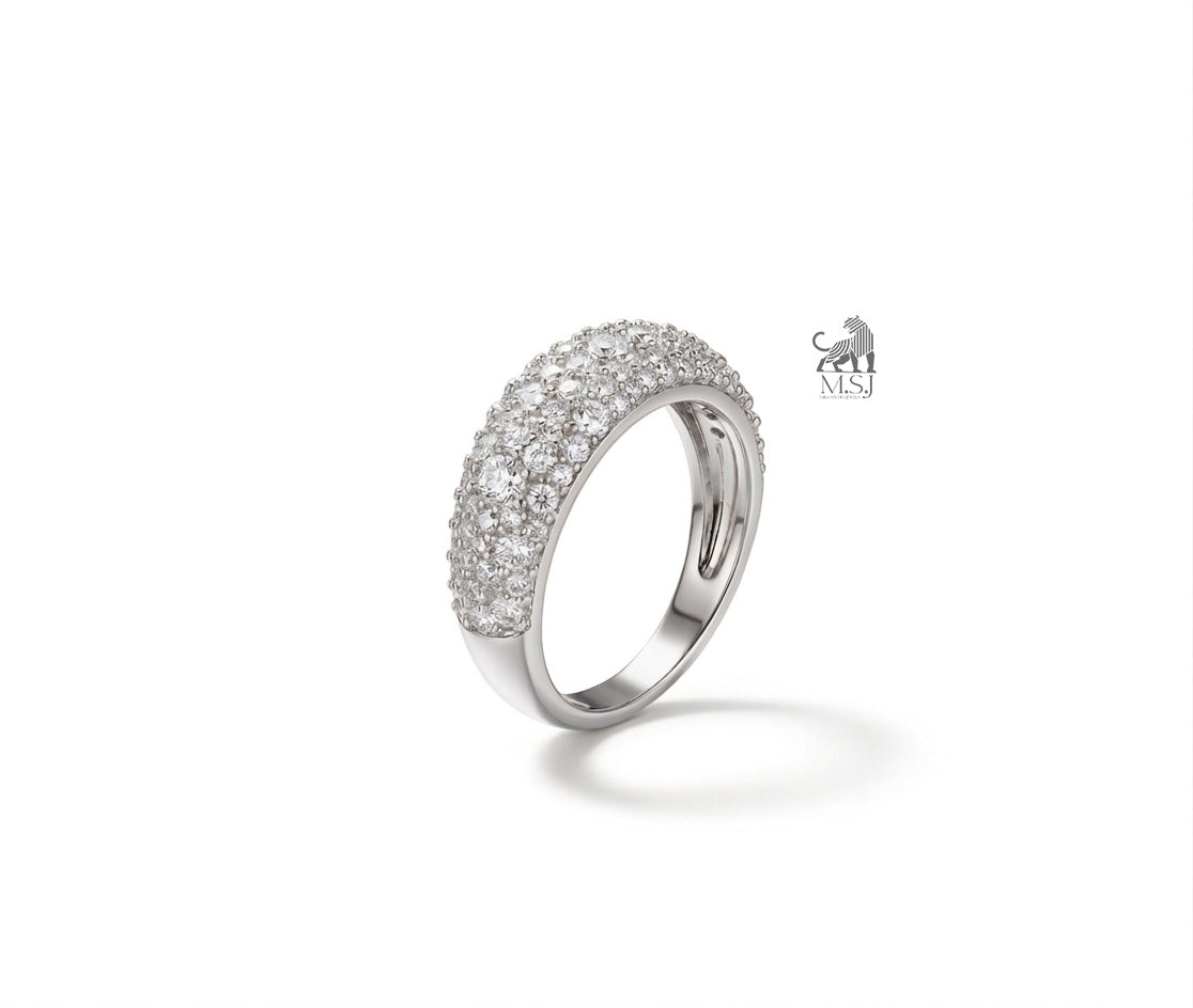 Opulence Multi-Row Lab-Grown Diamond Pavé Ring