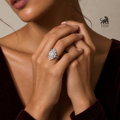 Royal Lattice Lab-Grown Diamond Statement Ring