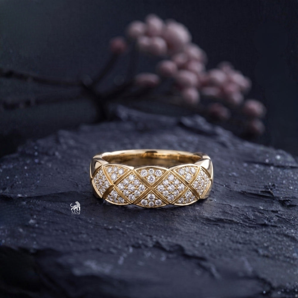 Interwoven Pavé Lab-Grown Diamond Band