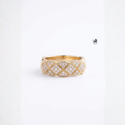 Interwoven Pavé Lab-Grown Diamond Band