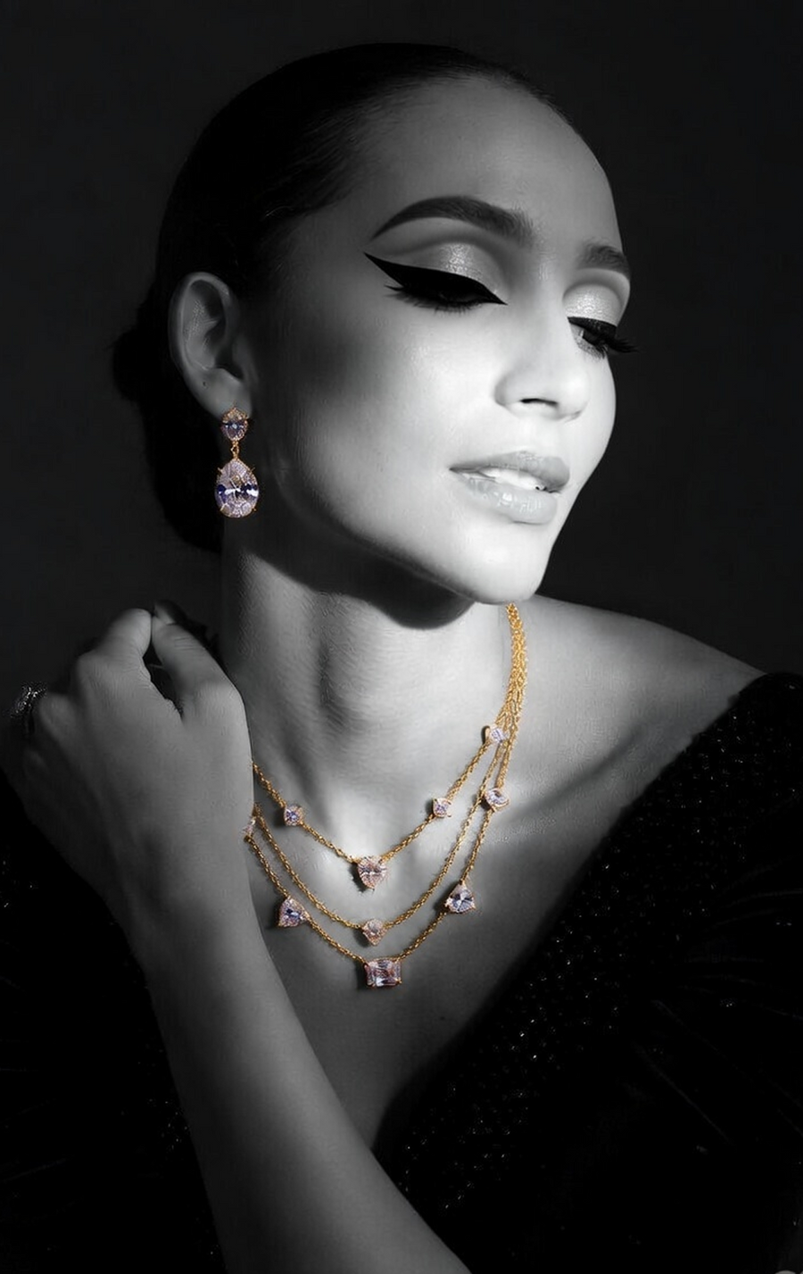 Model wearing jewellery
