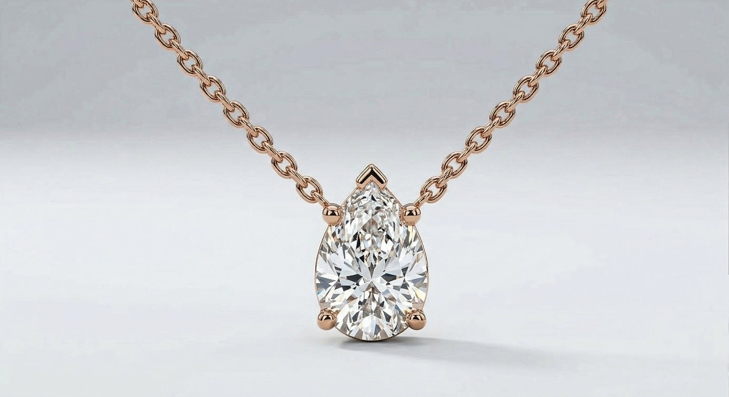 The Pear Solitaire Pendant