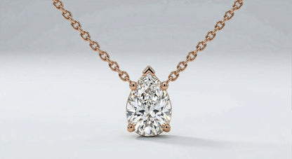 The Pear Solitaire Pendant