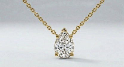 The Pear Solitaire Pendant