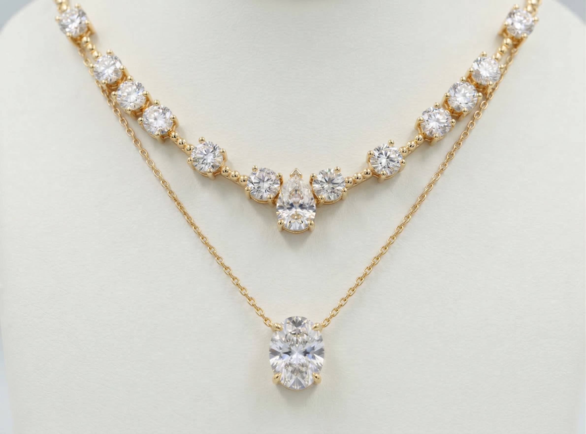 The Oval & Pear Double Layer
