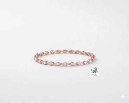 Marquise Diamond Tennis Bangle