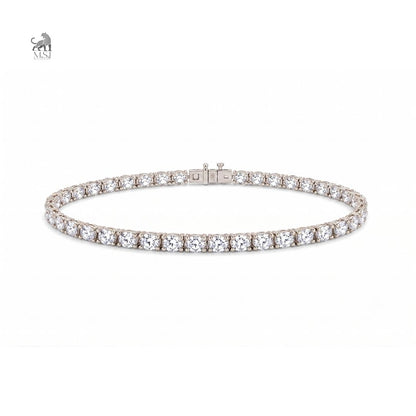 Eterna Classic Round Diamond Tennis Bracelet in white gold
