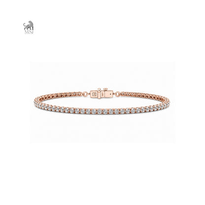 Celestine Link Diamond Tennis Bracelet in rose gold