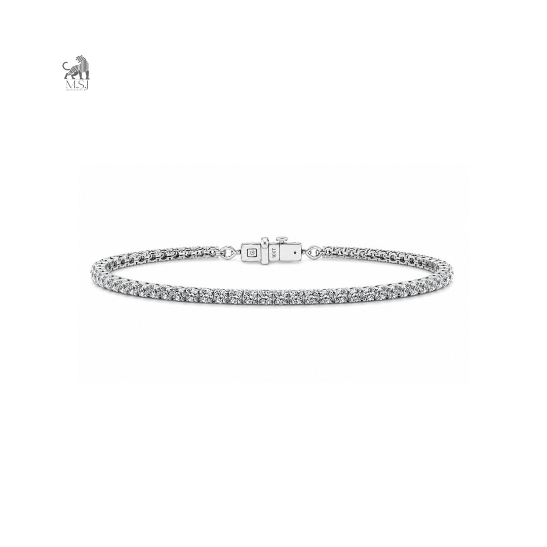 Celestine Link Diamond Tennis Bracelet in white gold