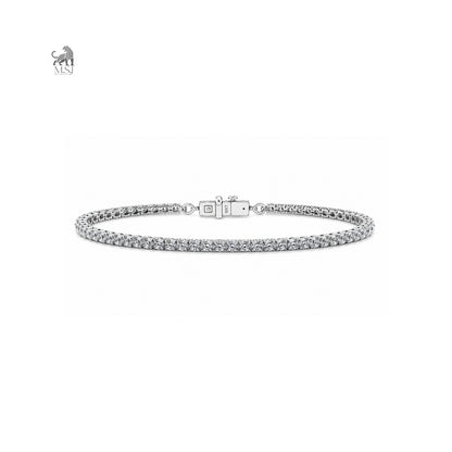 Celestine Link Diamond Tennis Bracelet in white gold