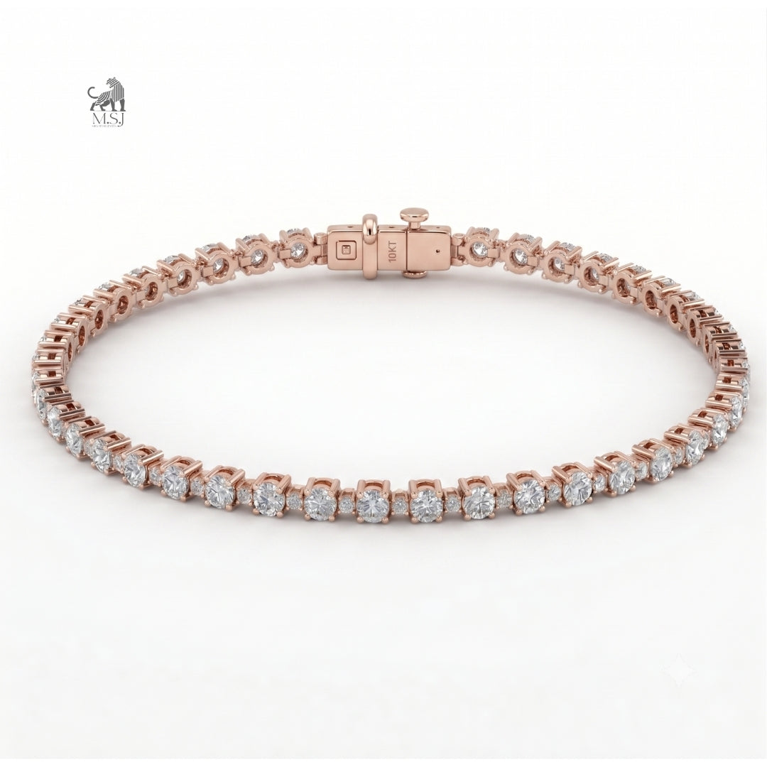Celeste Élan Tennis Bracelet in rose gold