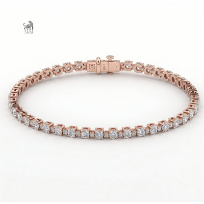 Celeste Élan Tennis Bracelet in rose gold