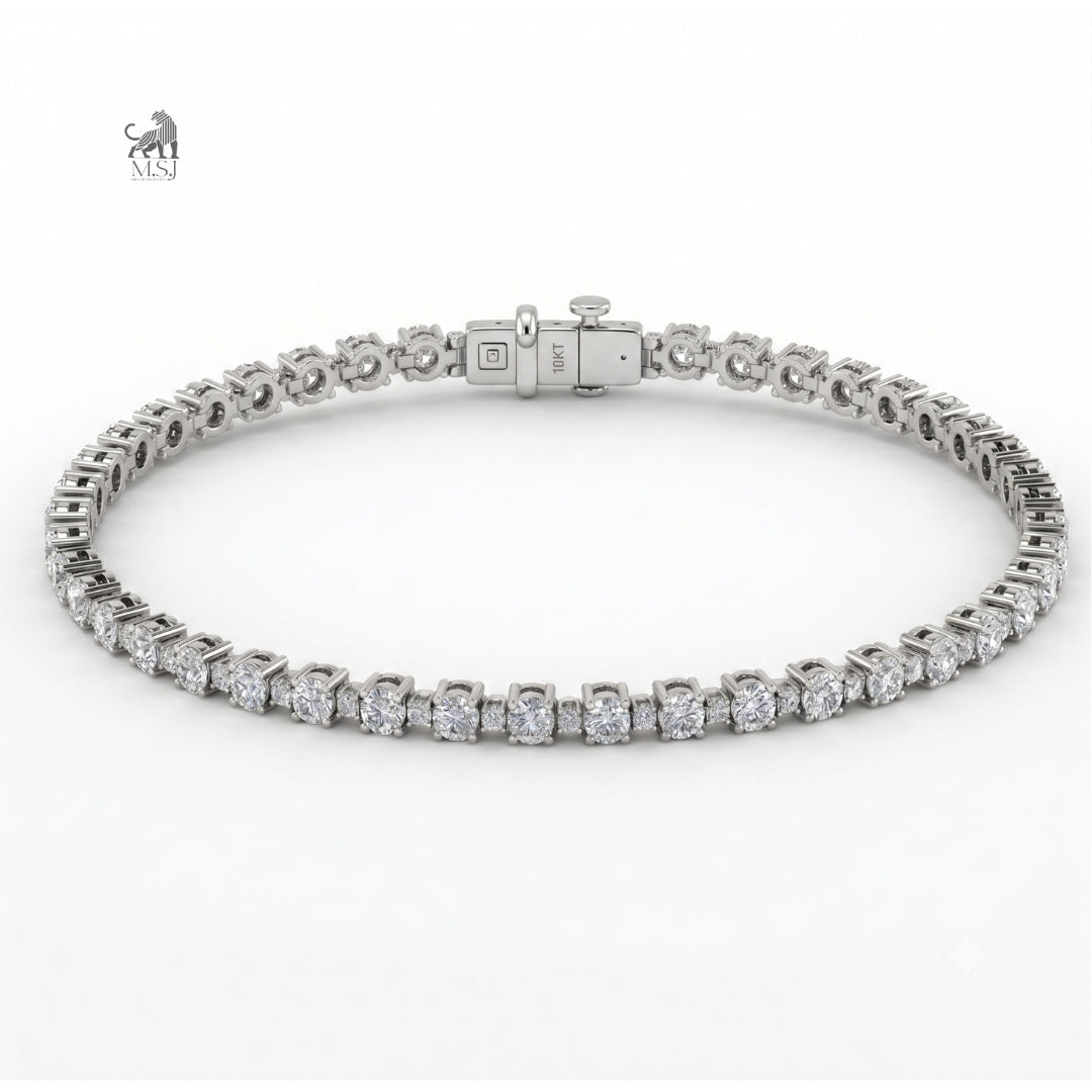 Celeste Élan Tennis Bracelet in white gold