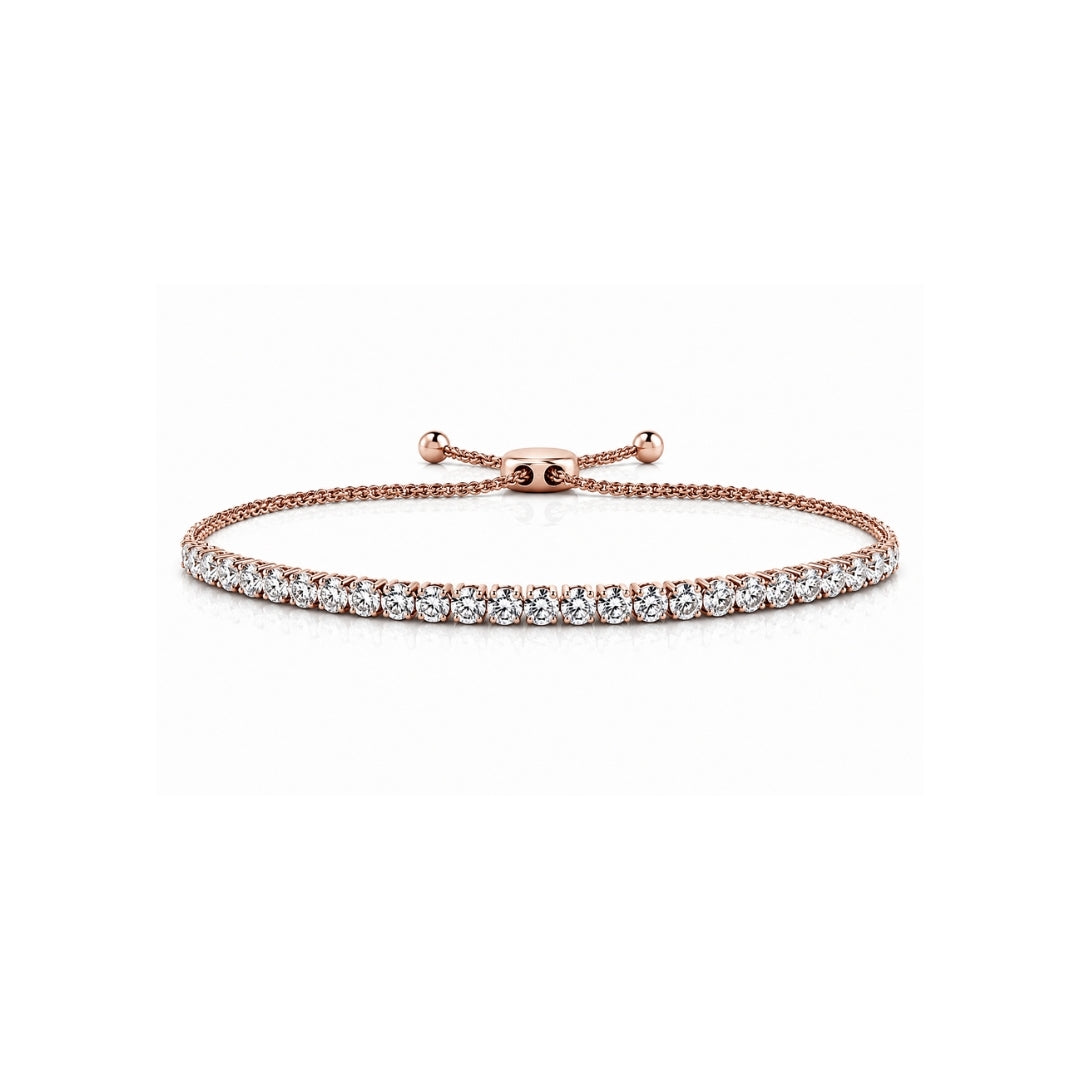 Éclat Line Diamond Bracelet in rose gold