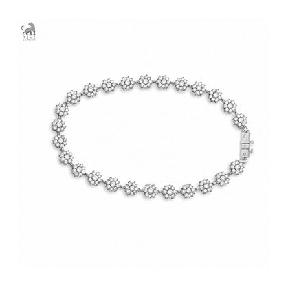 Florévia Bloom Diamond Bracelet in white gold