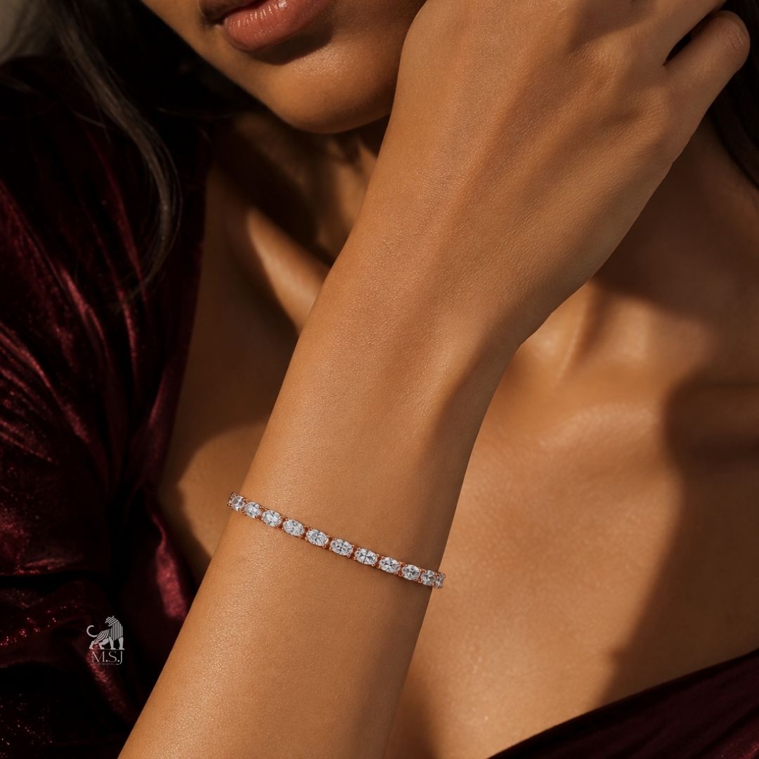 Elaris Marquise Bloom Diamond Bracelet worn on a wrist
