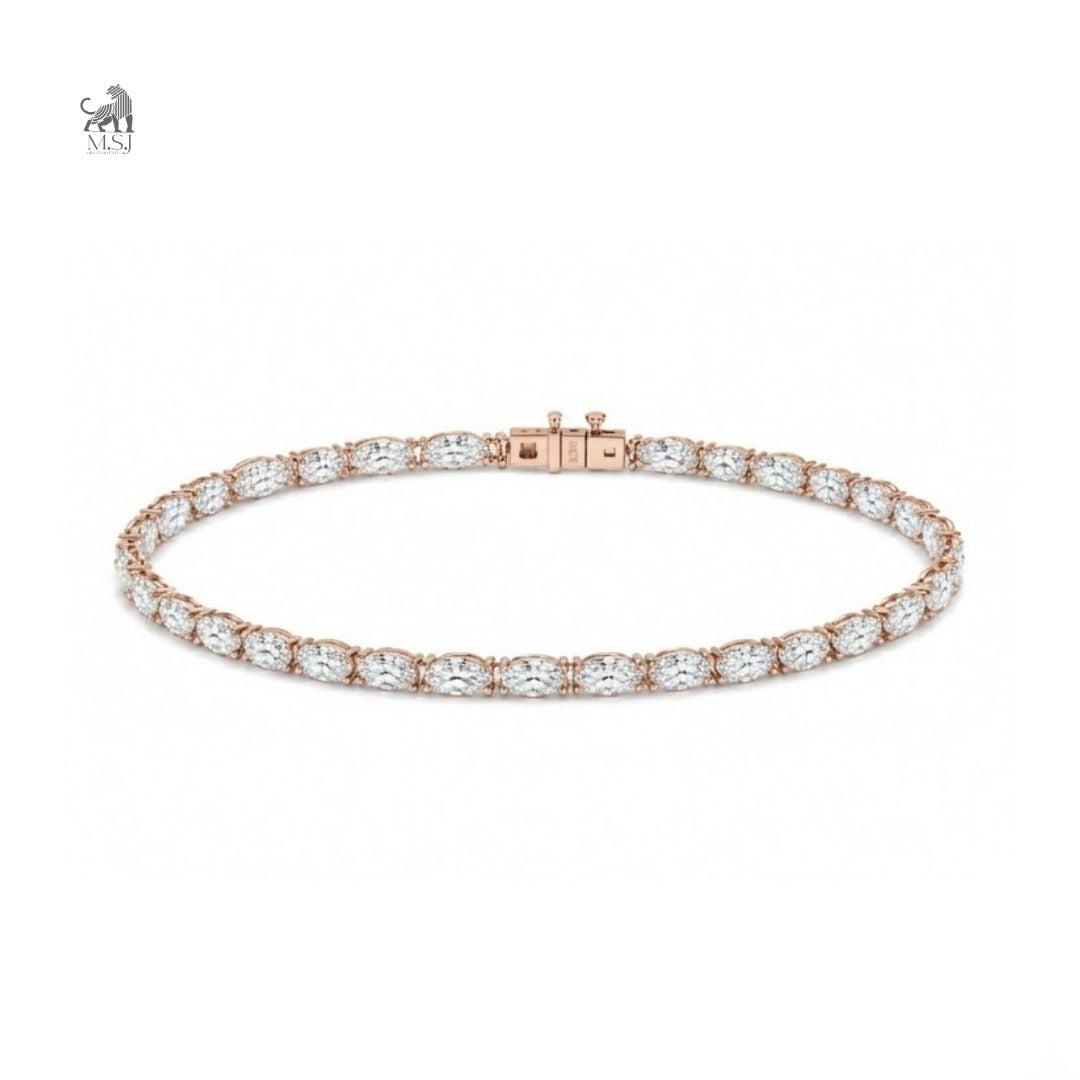 Elaris Marquise Bloom Diamond Bracelet in rose gold