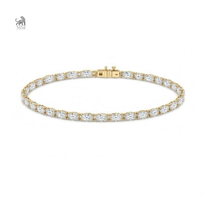 Elaris Marquise Bloom Diamond Bracelet in yellow gold