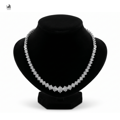 Radiant Rope Diamond Necklace in white gold