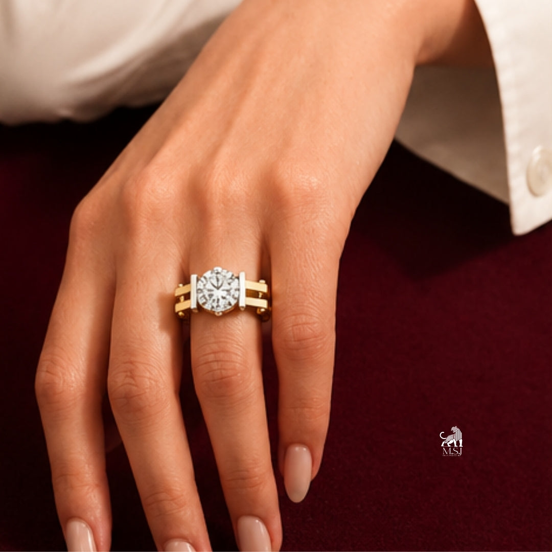 The Architectural Solitaire Ring