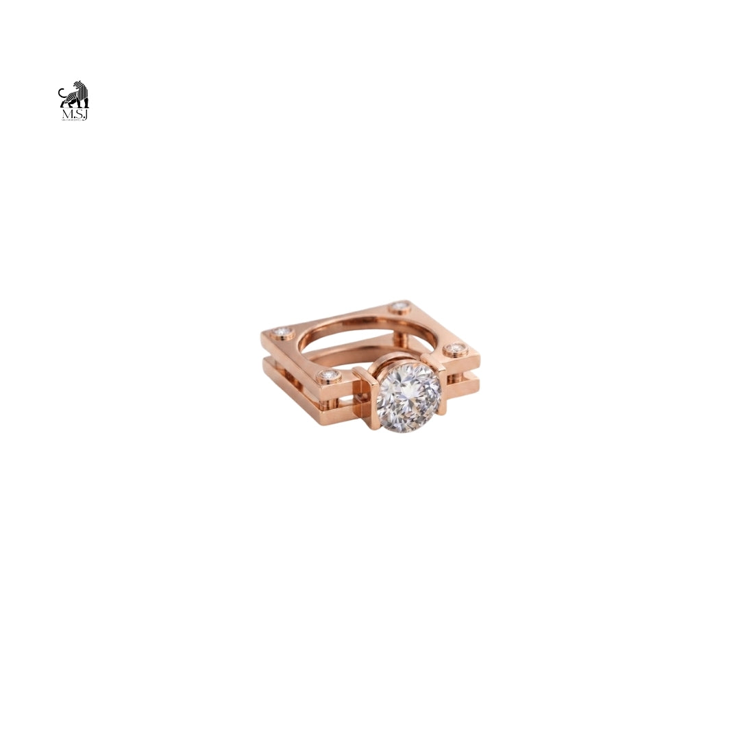 The Architectural Solitaire Ring