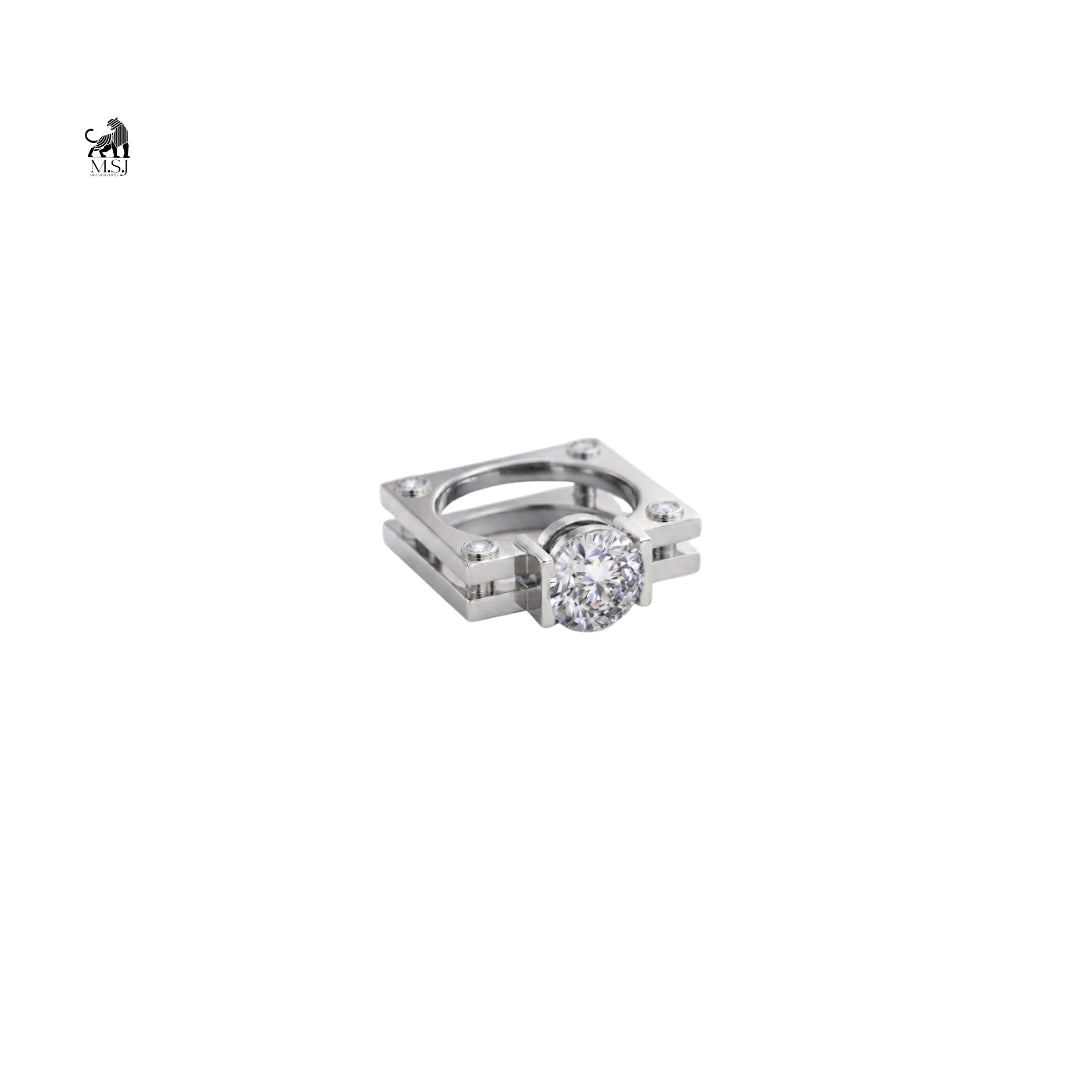 The Architectural Solitaire Ring