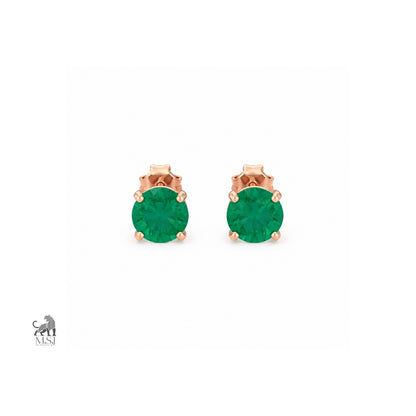 The Emerald Solitaire Studs