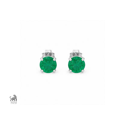 The Emerald Solitaire Studs