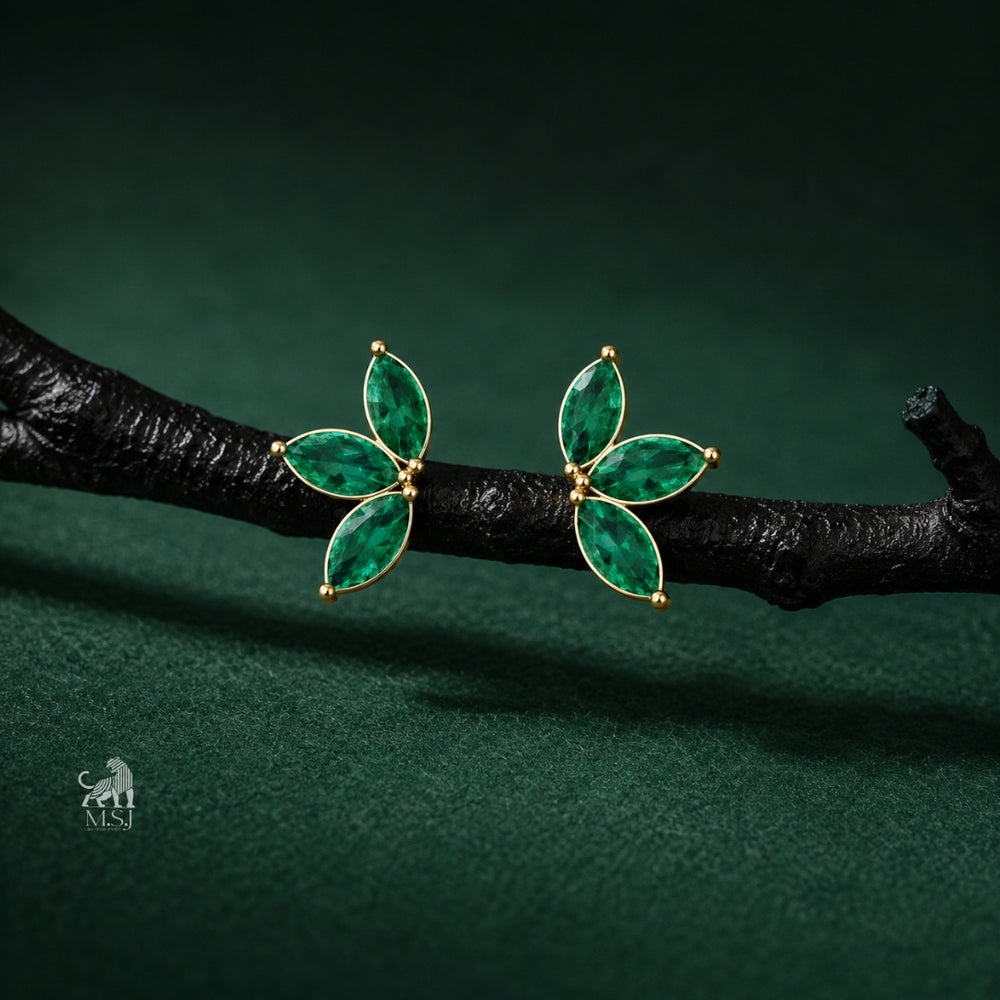 The Emerald Wing Studs