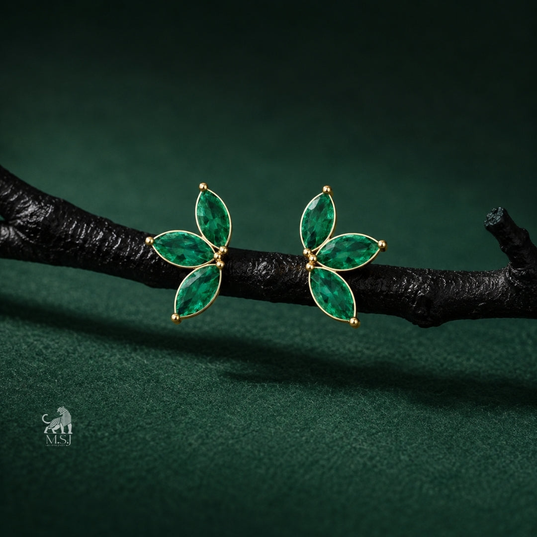 The Emerald Wing Studs
