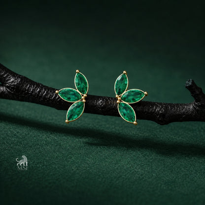 The Emerald Wing Studs