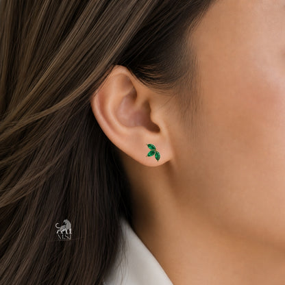 The Emerald Wing Studs
