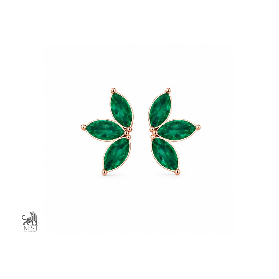 The Emerald Wing Studs