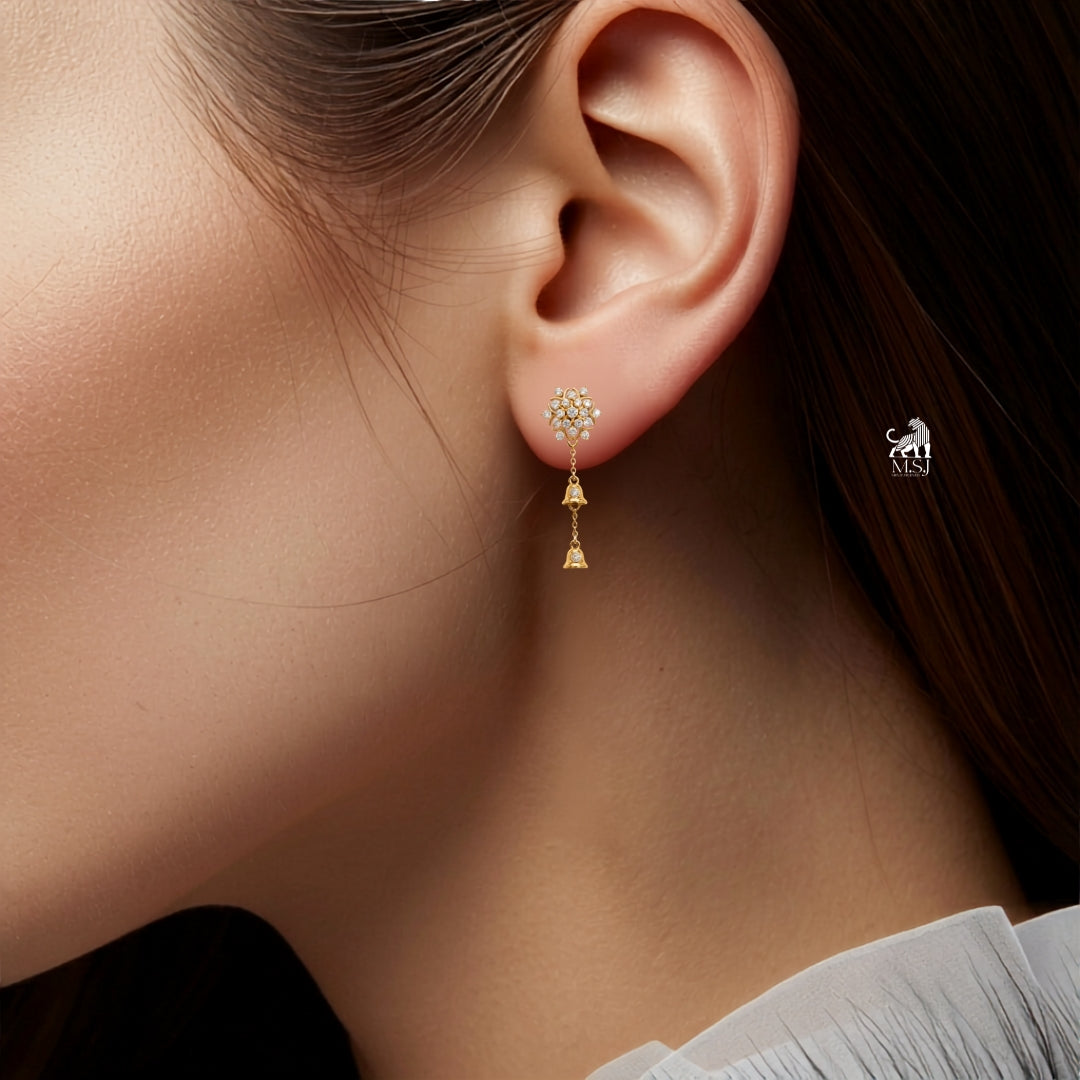 The Floral Bell Drop Earrings