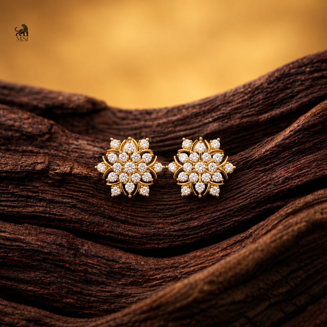 The Floral Mandala Studs