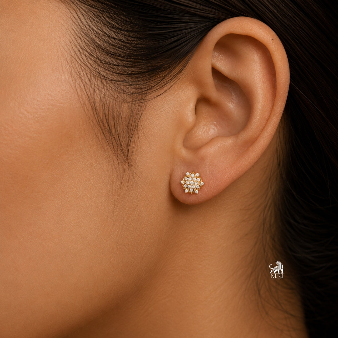 The Floral Mandala Studs