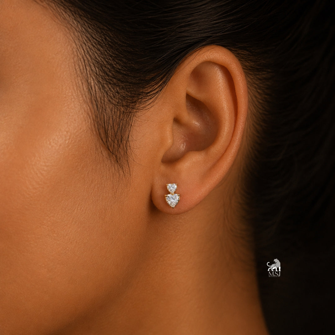 The Heart Cascade Studs