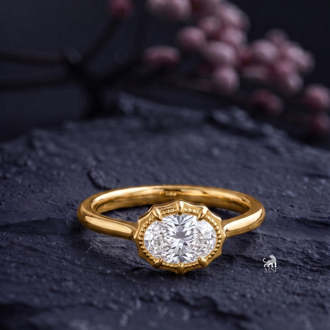 The Oval Milgrain Halo