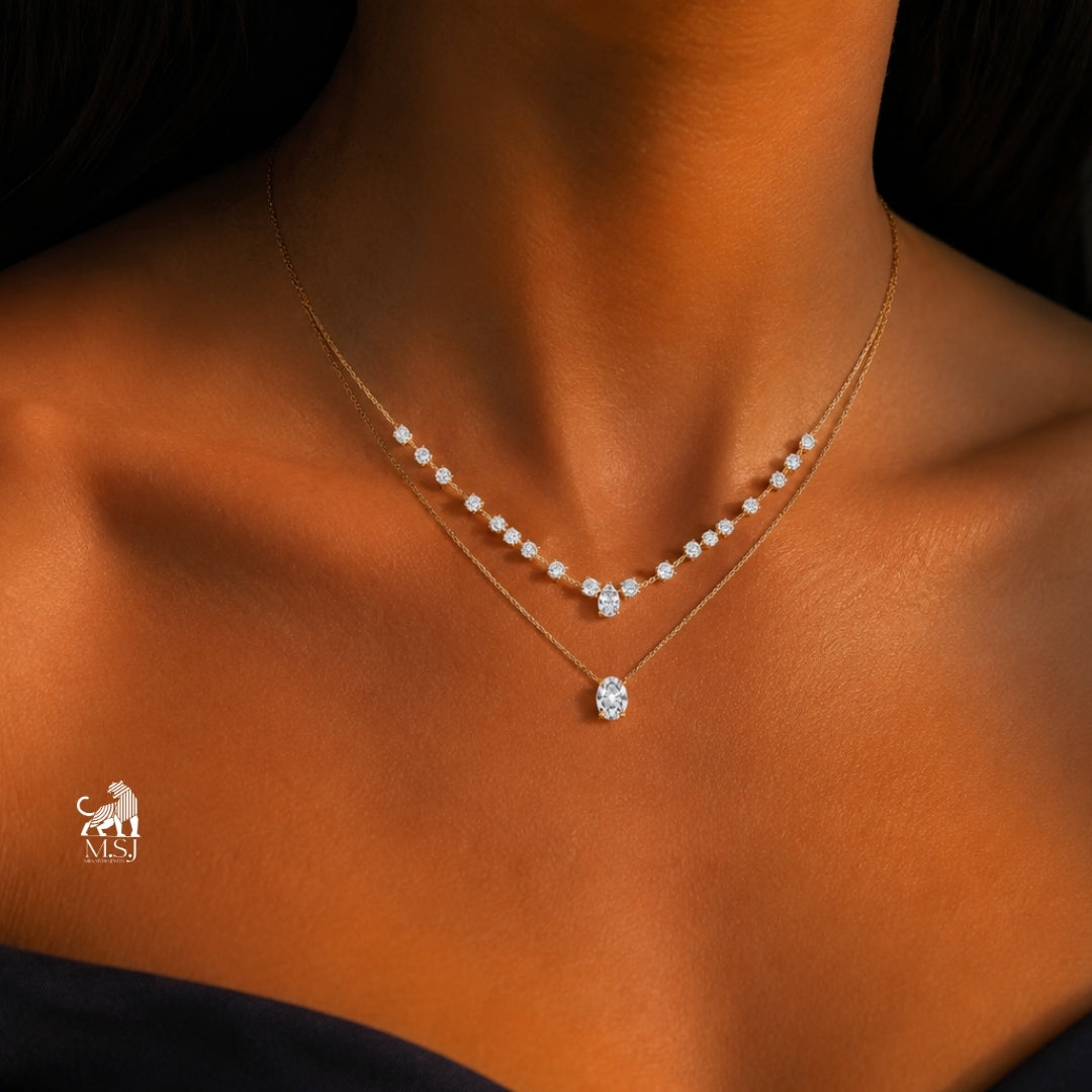 The Oval & Pear Double Layer