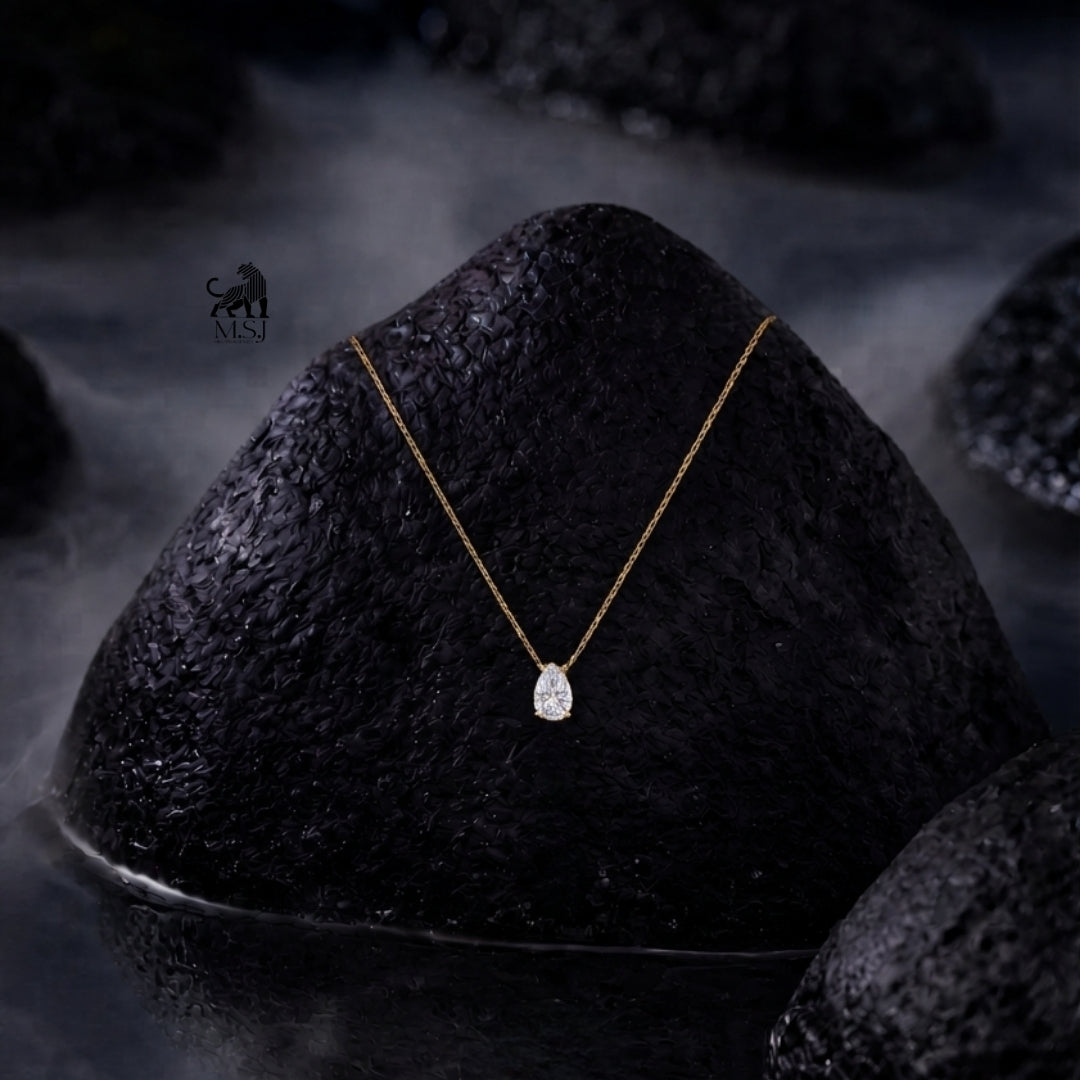 The Pear Solitaire Pendant