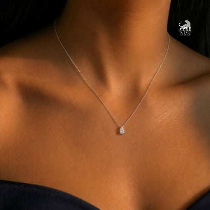 The Pear Solitaire Pendant