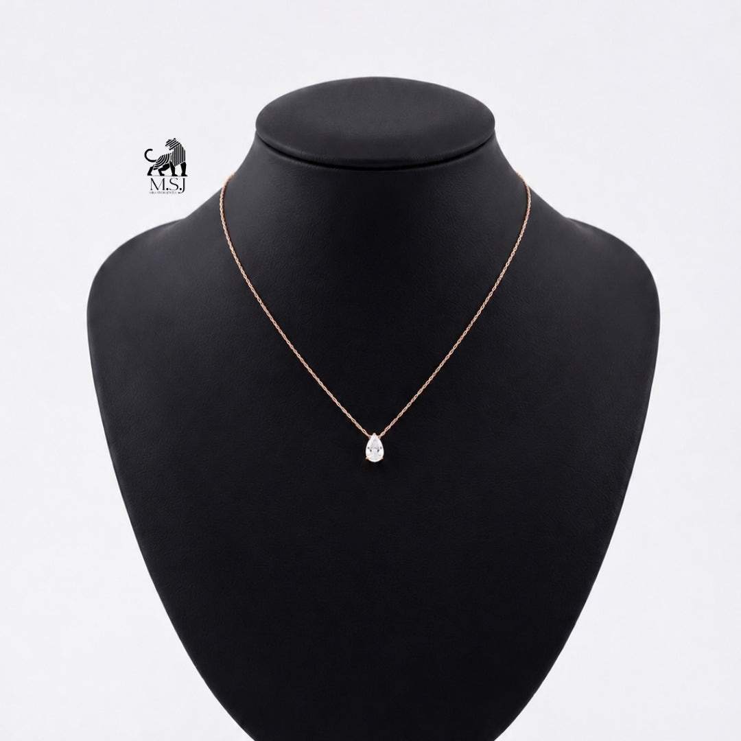 The Pear Solitaire Pendant