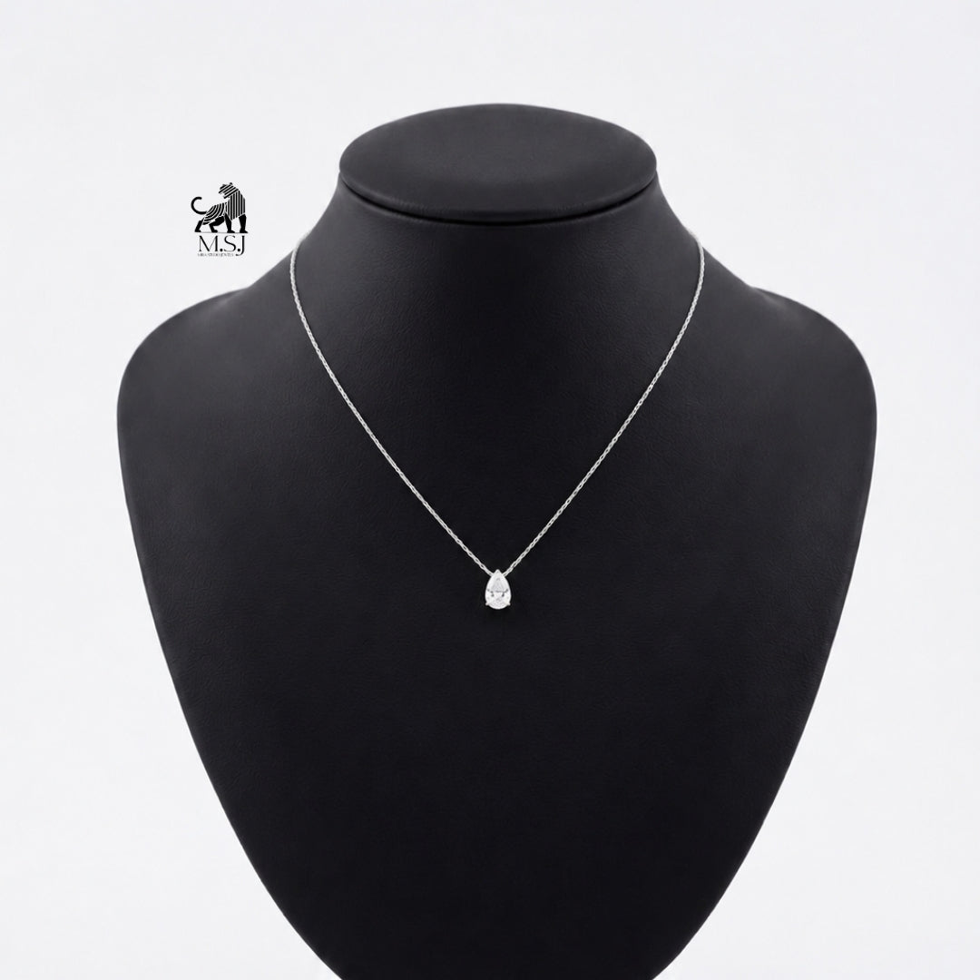 The Pear Solitaire Pendant