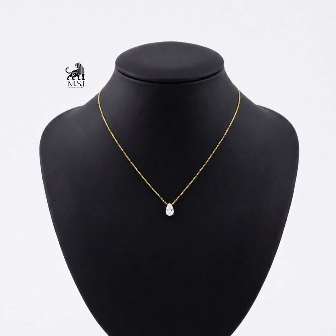 The Pear Solitaire Pendant