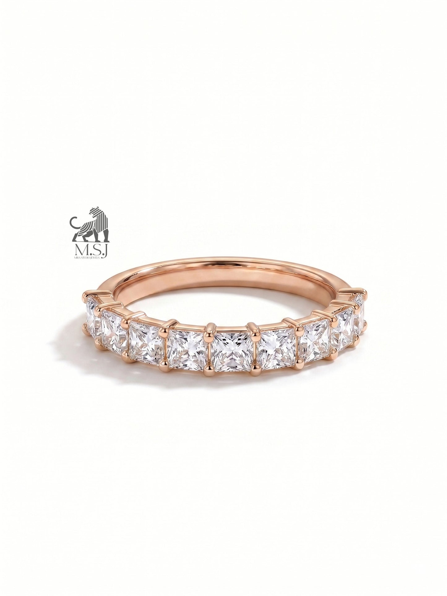 Radiant Diamond Wedding Band