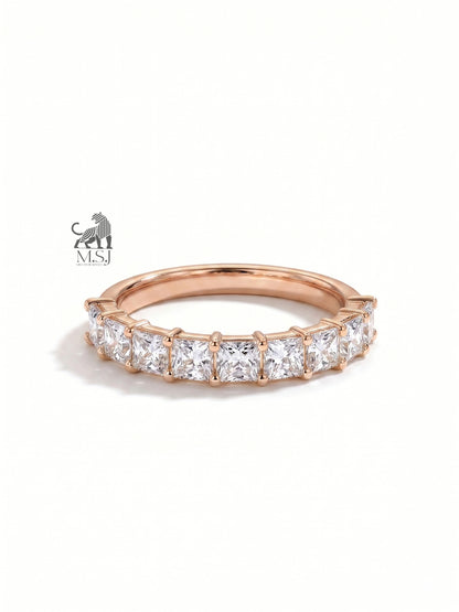 Radiant Diamond Wedding Band