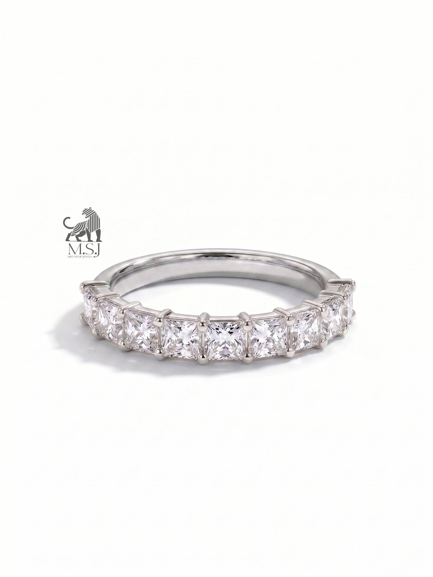 Radiant Diamond Wedding Band