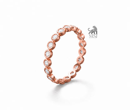 Luna Bezel Diamond Band