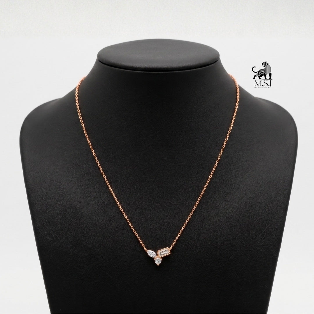 Celestial Trio Diamond Necklace