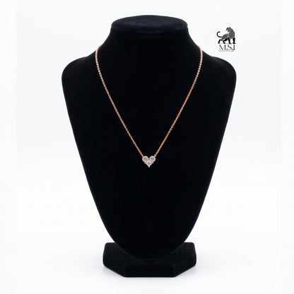 Sweetheart Diamond Trio Necklace